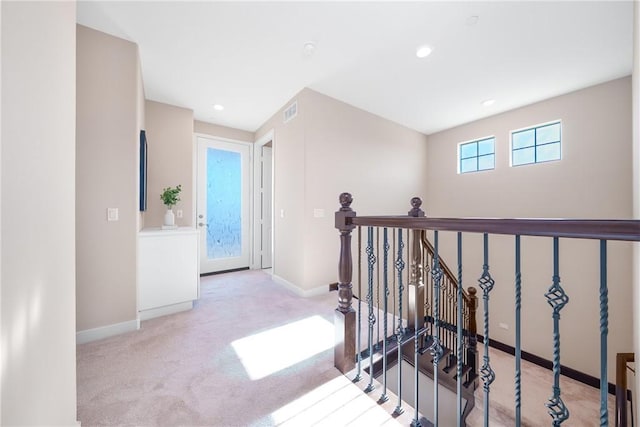 111 Spoke, Irvine, CA 92618 - staircase featuring carpet floors and recessed lighting