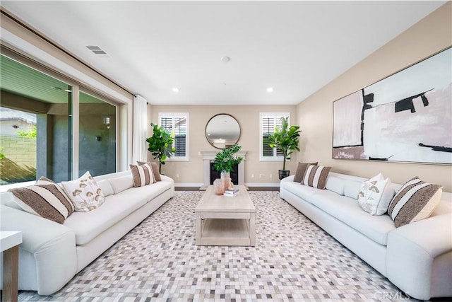 111 Spoke, Irvine, CA 92618 - living room with baseboards and recessed lighting
