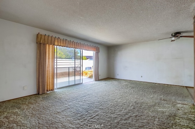 1361 Monterey Ct, Chula Vista, CA 91911 - empty room featuring carpet flooring, ceiling fan, and a textured ceiling