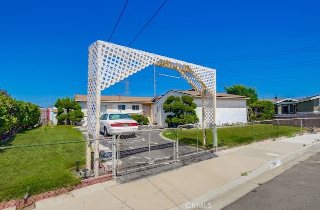 1361 Monterey Ct, Chula Vista, CA 91911 - view of front of home featuring a fenced front yard, a gate, and driveway