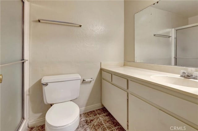 26441 Paseo Carmel Unit 8E, San Juan Capistrano, CA 92675 - full bath featuring a shower with door and vanity