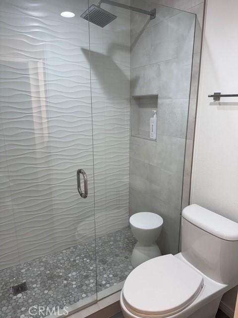 1655 E Palm Canyon Dr Unit 308, Palm Springs, CA 92264 - bathroom with toilet and a stall shower
