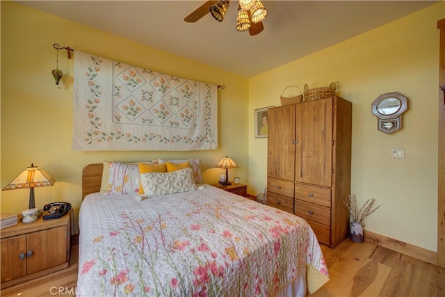 670 Highland Hills Rd, Nipomo, CA 93444 - bedroom with wood finished floors and ceiling fan