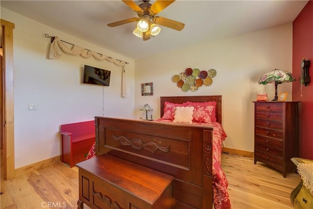 670 Highland Hills Rd, Nipomo, CA 93444 - bedroom with light wood-style floors and ceiling fan