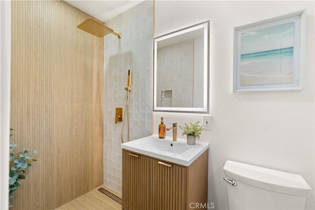 1825 W Carlton Pl, Santa Ana, CA 92704 - full bathroom featuring vanity and a tile shower