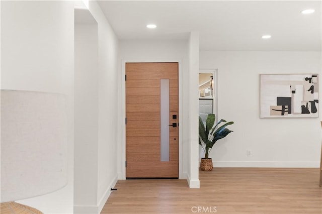 1825 W Carlton Pl, Santa Ana, CA 92704 - foyer with wood finished floors and recessed lighting