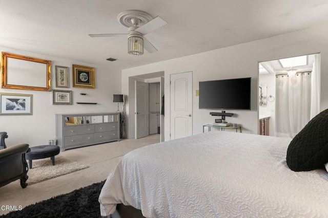4804 La Villa Marina Unit J, Marina Del Rey, CA 90292 - carpeted bedroom with ceiling fan