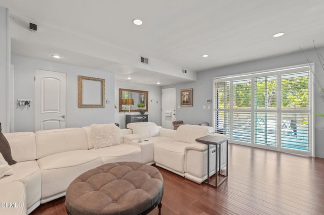 4804 La Villa Marina Unit J, Marina Del Rey, CA 90292 - living area with recessed lighting and wood finished floors