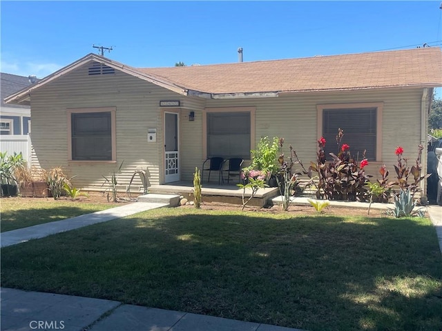 13012 Cullen St, Whittier, CA 90602 - view of front of property with a front lawn and covered porch