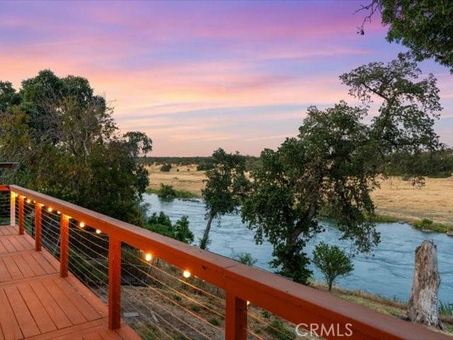 15540 China Rpds, Red Bluff, CA 96080 - deck at dusk with a water view