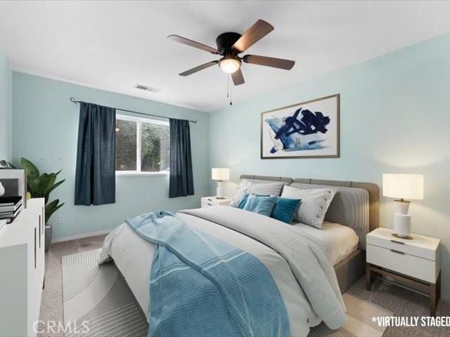 15540 China Rpds, Red Bluff, CA 96080 - bedroom with a ceiling fan and baseboards