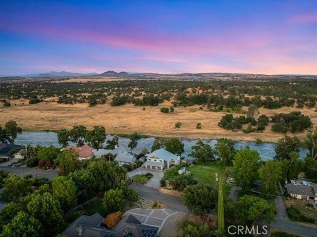 15540 China Rpds, Red Bluff, CA 96080 - aerial view of property's location with a water and mountain view