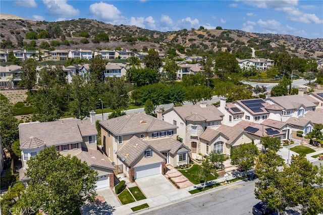 3959 Grandview Dr, Brea, CA 92823 - aerial perspective of suburban area featuring a mountain backdrop