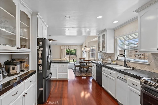 4817 Claybrook Ct, Santa Maria, CA 93455 - kitchen with stainless steel appliances, dark countertops, healthy amount of natural light, and recessed lighting