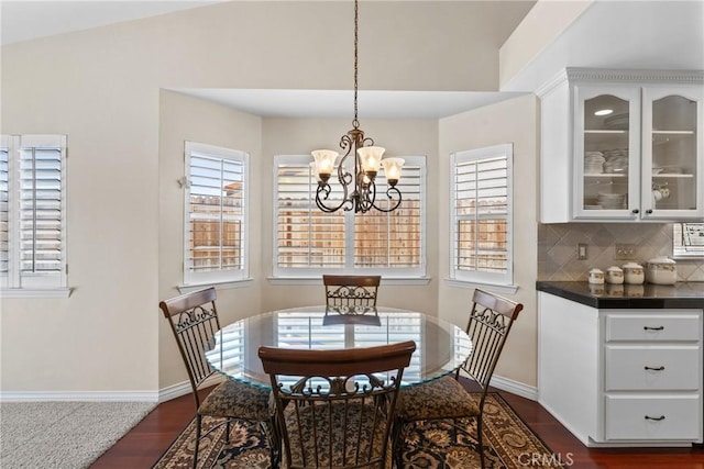 4817 Claybrook Ct, Santa Maria, CA 93455 - dining area with a chandelier and dark wood-type flooring