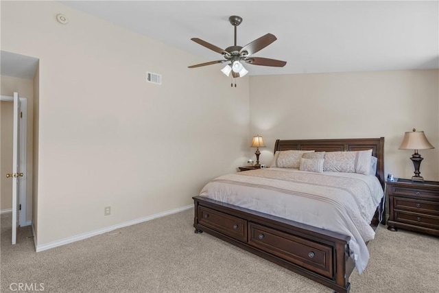 4817 Claybrook Ct, Santa Maria, CA 93455 - bedroom featuring light colored carpet and a ceiling fan