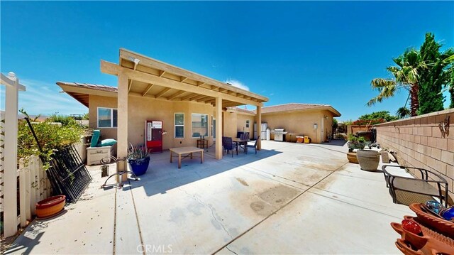 12443 Bannock Dr, Apple Valley, CA 92308 - fenced backyard with a patio