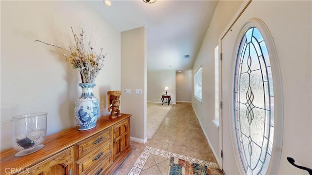 12443 Bannock Dr, Apple Valley, CA 92308 - foyer featuring light tile patterned floors and healthy amount of natural light