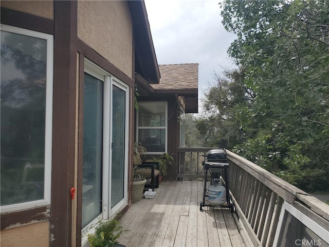535 N Dart Canyon Rd, Crestline, CA 92325 - deck with a grill