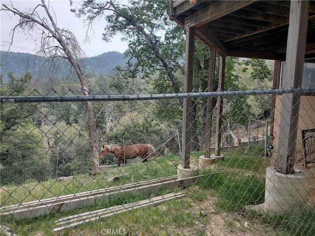 535 N Dart Canyon Rd, Crestline, CA 92325 - view of yard with a mountain view