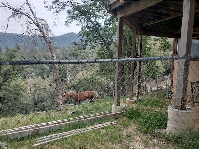 535 N Dart Canyon Rd, Crestline, CA 92325 - view of yard with a mountain view