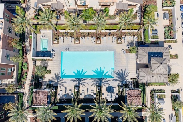 12260 Chorus Dr, Rancho Cucamonga, CA 91739 - aerial view of a pool
