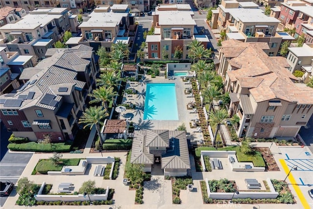 12260 Chorus Dr, Rancho Cucamonga, CA 91739 - aerial view of residential area with a pool