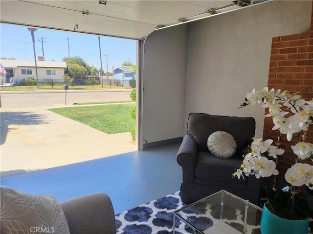 900 S Ann St, Tulare, CA 93274 - sitting room with finished concrete floors