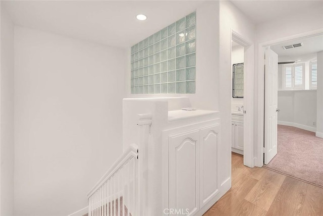2914 Crape Myrtle Cir, Chino Hills, CA 91709 - corridor featuring light wood-style floors and recessed lighting