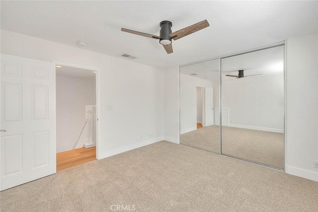 2914 Crape Myrtle Cir, Chino Hills, CA 91709 - unfurnished bedroom featuring carpet, a closet, and a ceiling fan
