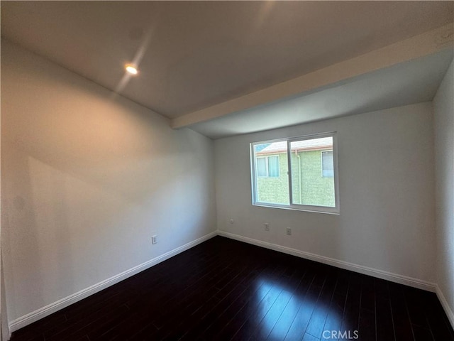 6155 Reseda Unit 4, Tarzana, CA 91335 - unfurnished room featuring dark wood-style flooring and recessed lighting