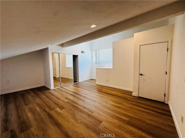 6155 Reseda Unit 4, Tarzana, CA 91335 - basement with wood finished floors, a textured ceiling, and recessed lighting
