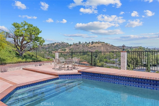 2039 Channelford Rd, Westlake Village, CA 91361 - view of pool featuring a patio and a mountain view