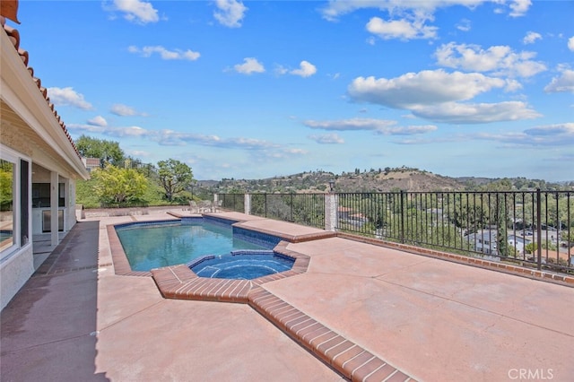 2039 Channelford Rd, Westlake Village, CA 91361 - view of pool with a pool with connected hot tub and a patio