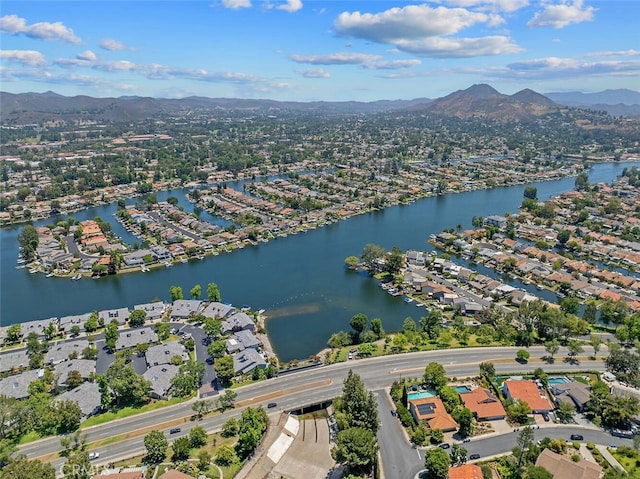 2039 Channelford Rd, Westlake Village, CA 91361 - aerial perspective of suburban area featuring a water and mountain view