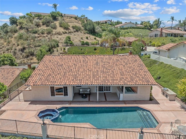 2039 Channelford Rd, Westlake Village, CA 91361 - view of swimming pool featuring a patio area and a pool with connected hot tub
