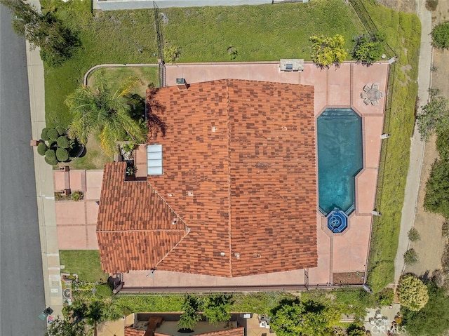 2039 Channelford Rd, Westlake Village, CA 91361 - aerial view of property and surrounding area with a pool