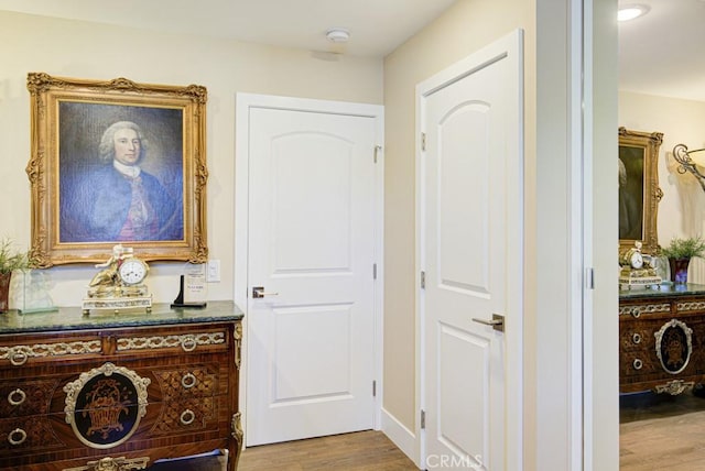 271 Avenida Sevilla Unit P, Laguna Woods, CA 92637 - hallway with wood finished floors
