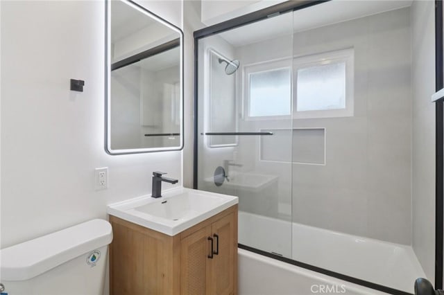 4203 Tolowa St, San Diego, CA 92117 - bathroom featuring vanity and shower / bath combination with glass door