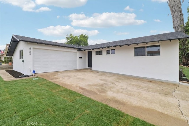 4203 Tolowa St, San Diego, CA 92117 - single story home featuring stucco siding, a garage, a front lawn, and concrete driveway
