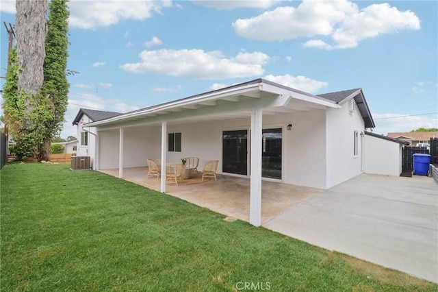4203 Tolowa St, San Diego, CA 92117 - rear view of house with stucco siding and a patio area