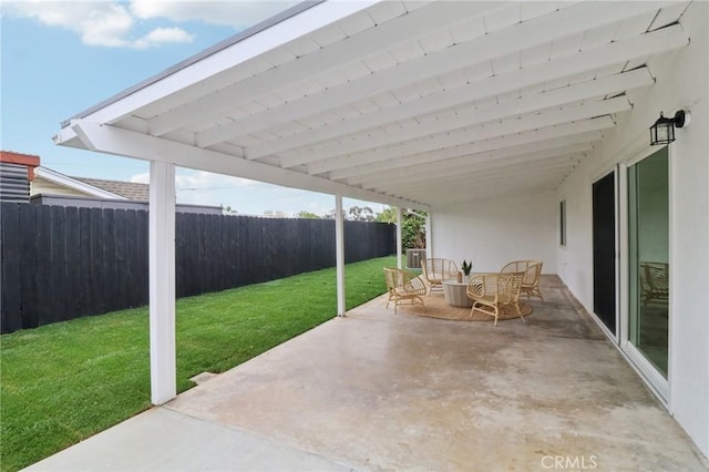 4203 Tolowa St, San Diego, CA 92117 - fenced backyard with a patio area