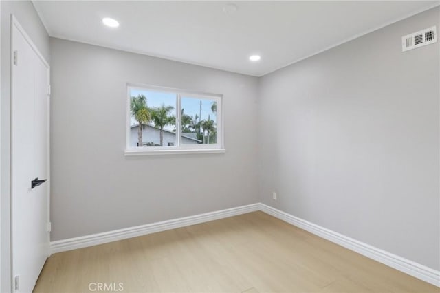 4203 Tolowa St, San Diego, CA 92117 - spare room with light wood-style flooring and recessed lighting