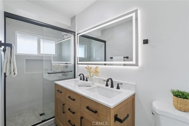 4203 Tolowa St, San Diego, CA 92117 - full bath with double vanity and a stall shower