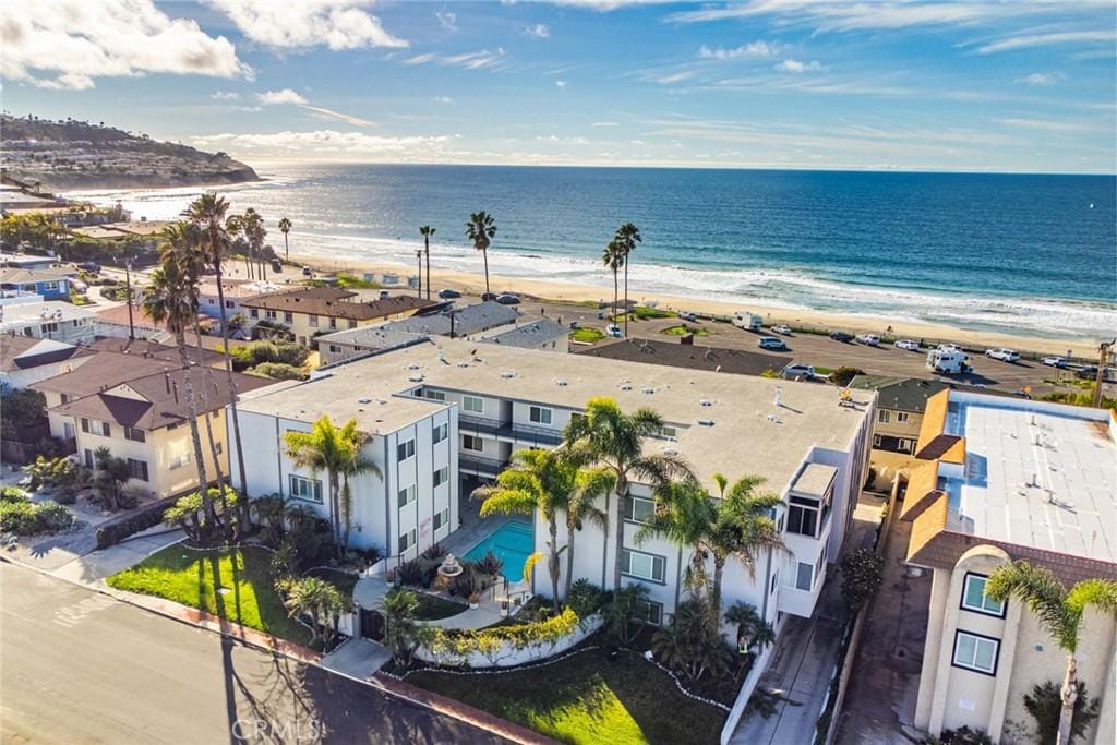 163 Paseo De La Concha Unit 4, Redondo Beach, CA 90277 - bird's eye view of waterfront with a beach