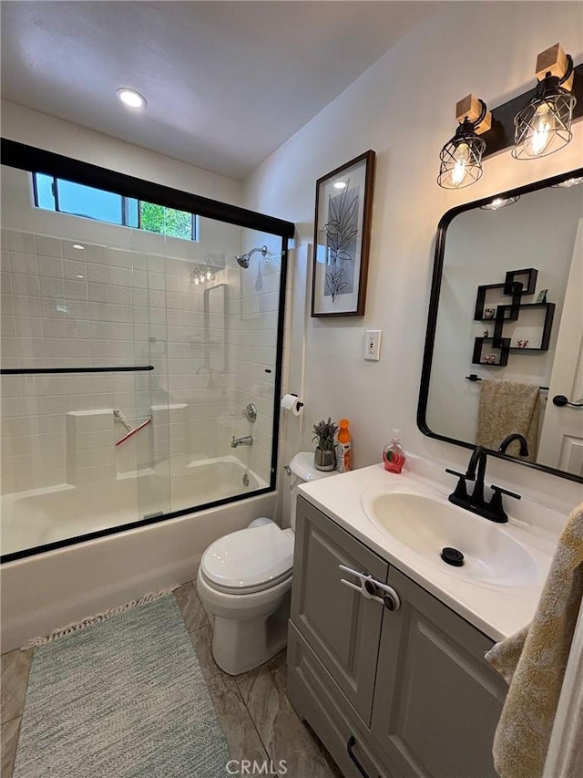 2835 Etiwanda Ave, Rialto, CA 92376 - bathroom with vanity and combined bath / shower with glass door