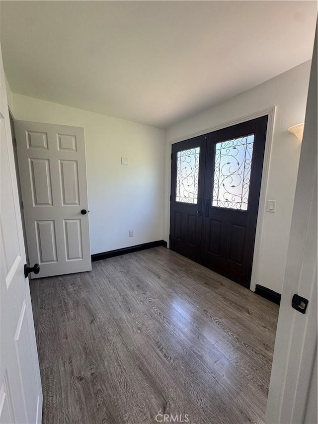 2835 Etiwanda Ave, Rialto, CA 92376 - entryway featuring wood finished floors and french doors