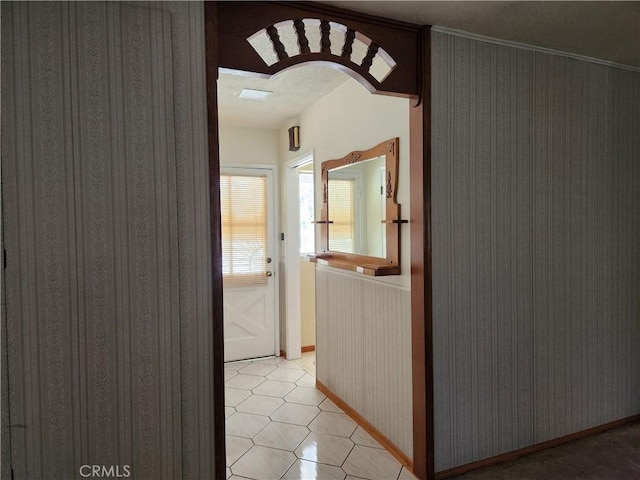 16708 Lawnwood St, La Puente, CA 91744 - corridor featuring baseboards and light tile patterned floors