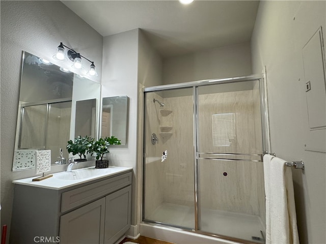 896 Poppyseed Way, Hemet, CA 92545 - full bathroom featuring vanity and a shower stall