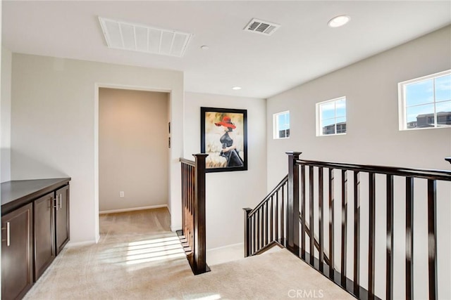 35212 Smith Ave, Beaumont, CA 92223 - stairs featuring carpet floors and recessed lighting